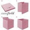 Casafield Set of 6 Collapsible Fabric Cube Storage Bins - Foldable Cloth Baskets for Shelves, Cubby Organizers & More